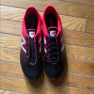 New Balance Black and Red Athletic Shoes